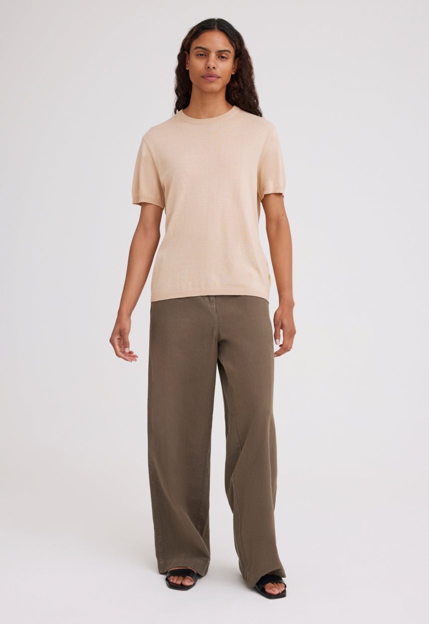 Jac + Jack NAGNATA Highlighter Tee - Sandstone Charteuse